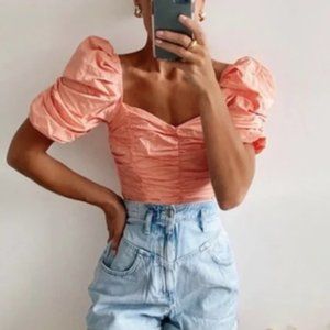 NWT zara Coral Top